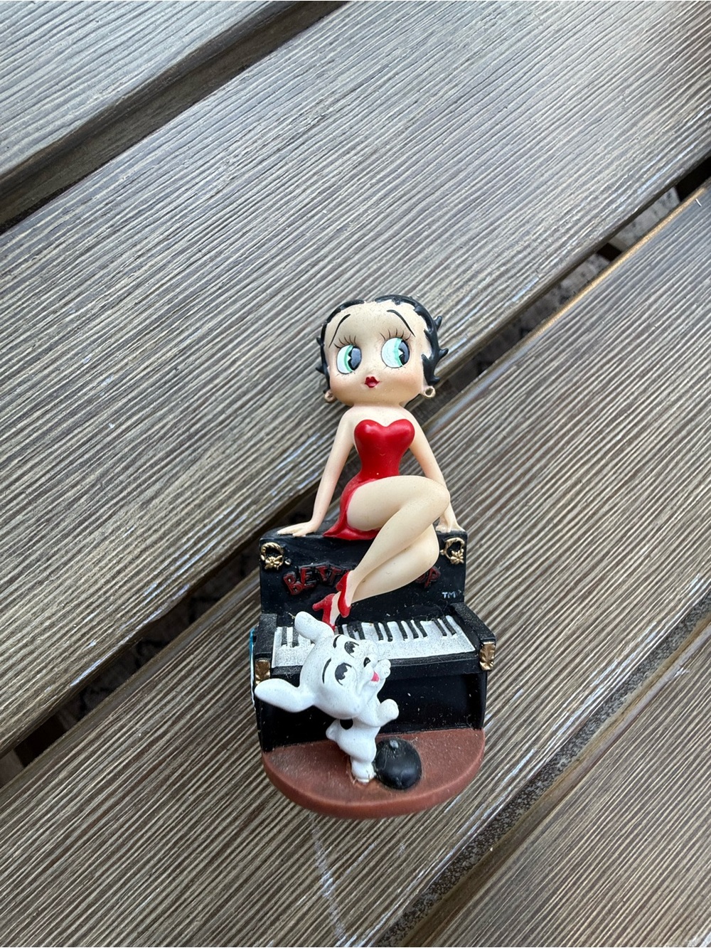 Betty Boop and Pudgy Piano Figurine Character Collectibles 2002